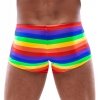 Seksowne bokserki męskie tęcza Men's Boxer Briefs Rainbow M